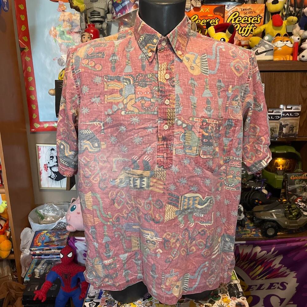 Vintage Reyn Spooner 90s Faded Hawaiian Shirt Size XL